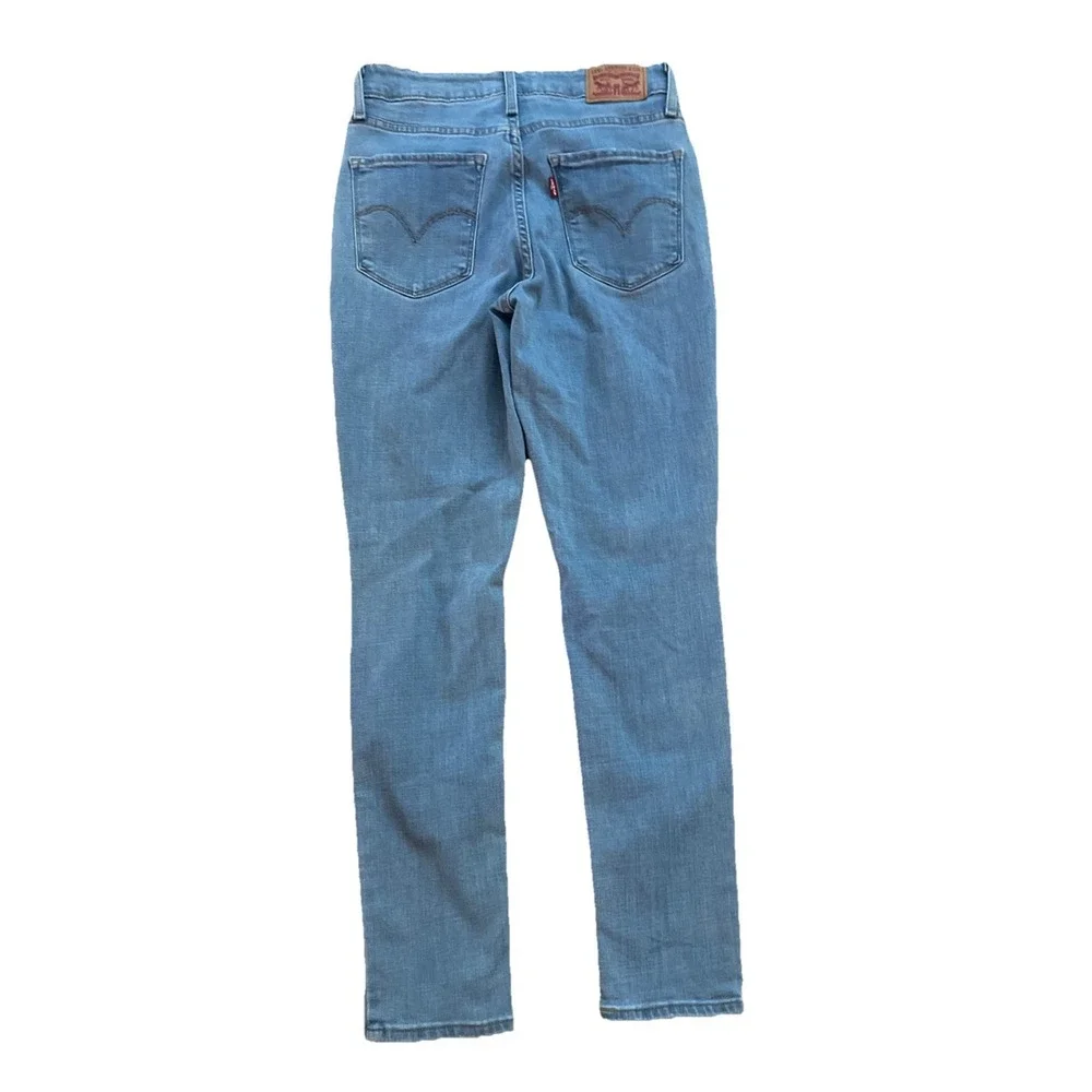 Levi's 721 Denim Jeans Women's 27 Blue‎ High Rise Skinny Stretch Light Wash